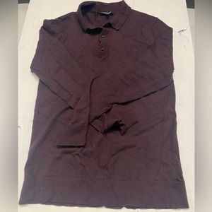 Express Men’s Merino Wool Three-Button Polo Sweater, Size Small